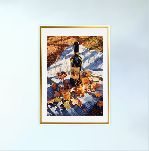 酒のアートポスター金フレームあり
