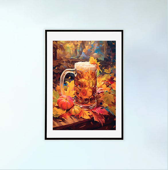 酒のアートポスター黒フレームあり