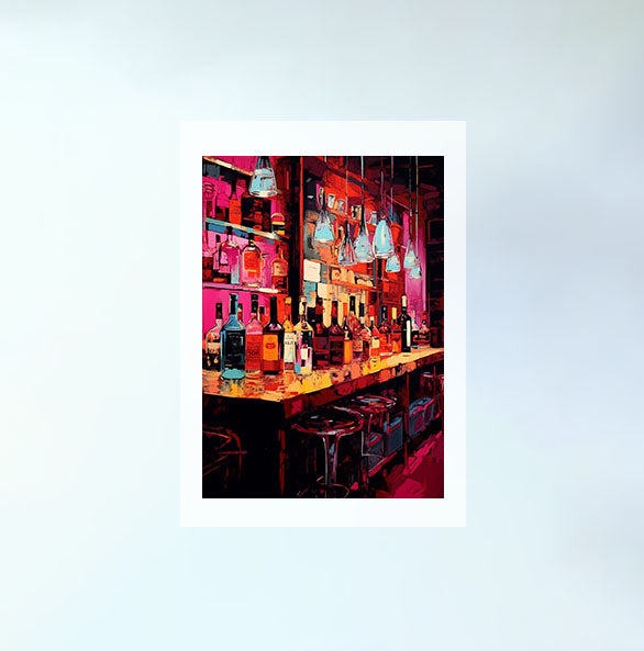 酒のアートポスター原画のみ設置イメージ