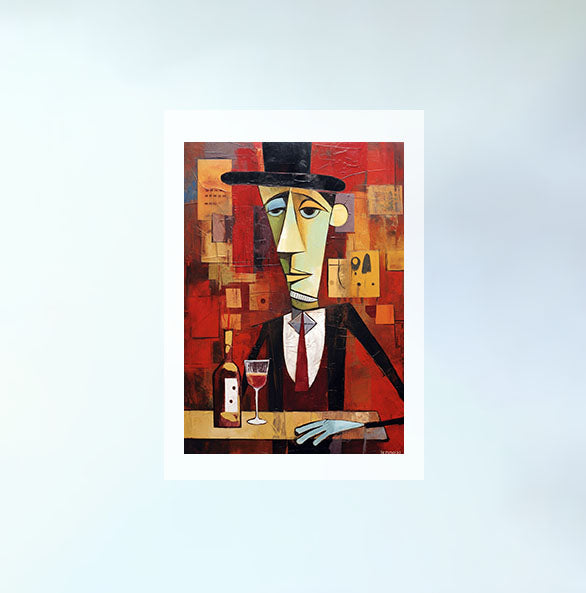 酒のアートポスター原画のみ設置イメージ