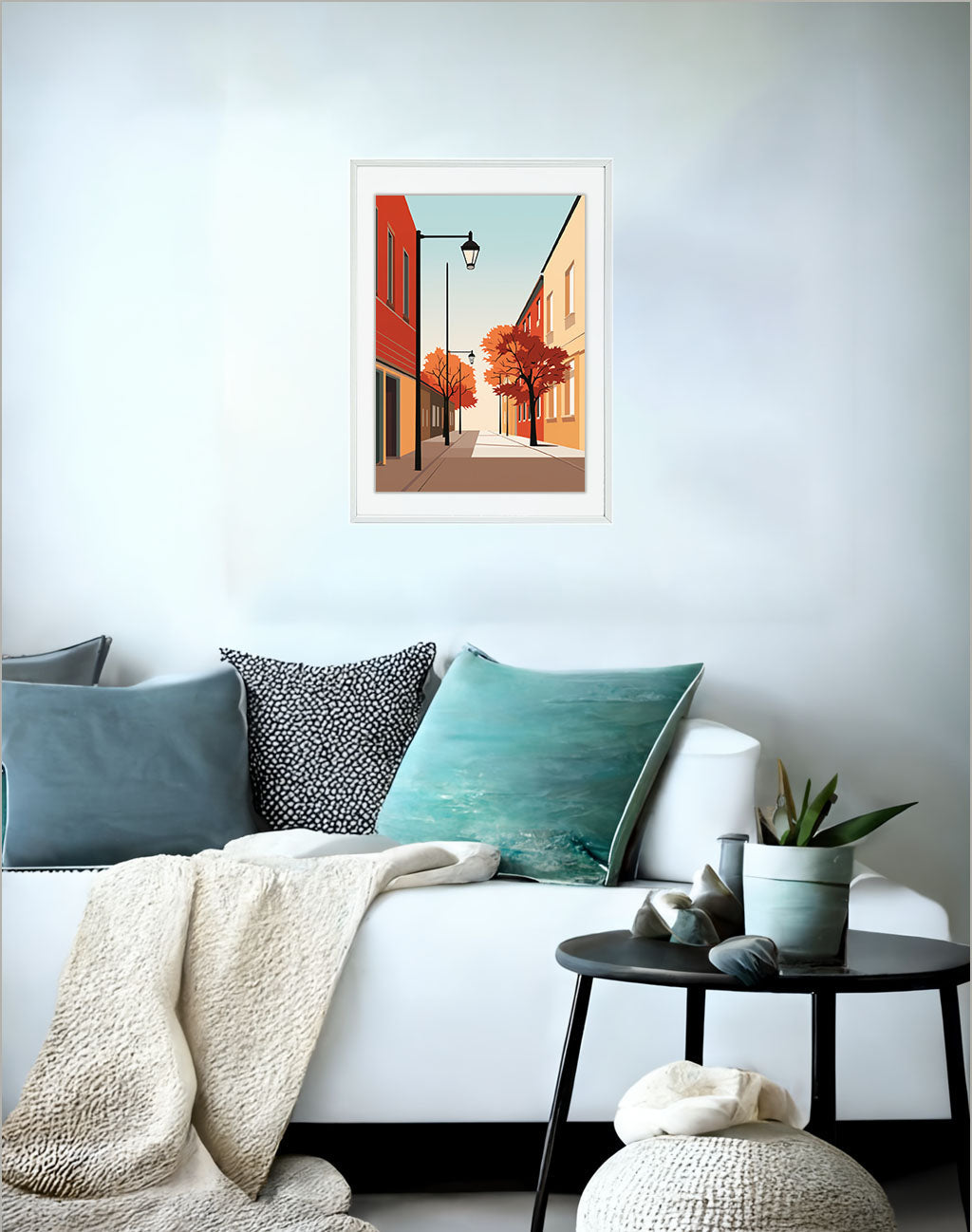 オルタナティブのアートポスターソファ配置イメージ