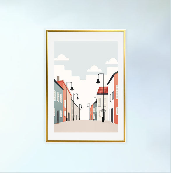 オルタナティブのアートポスター金フレームあり