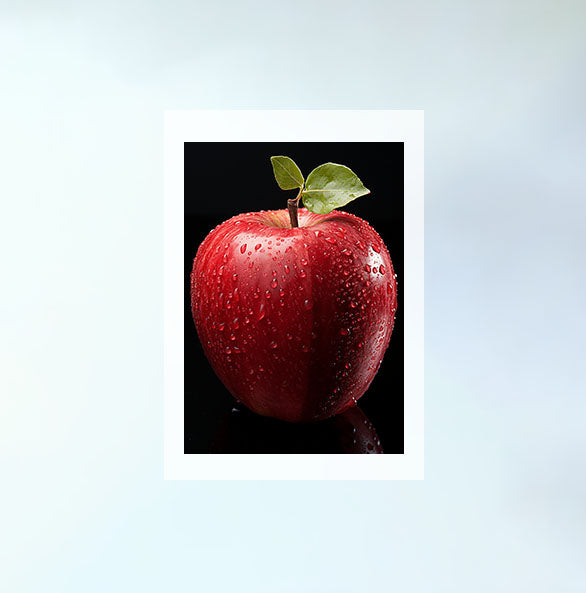 りんごのアートポスター原画のみ設置イメージ