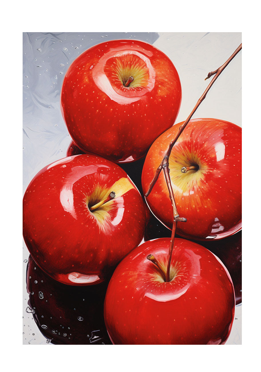 りんごのアートポスター:apple_e834 / キッチン_フルーツと野菜_