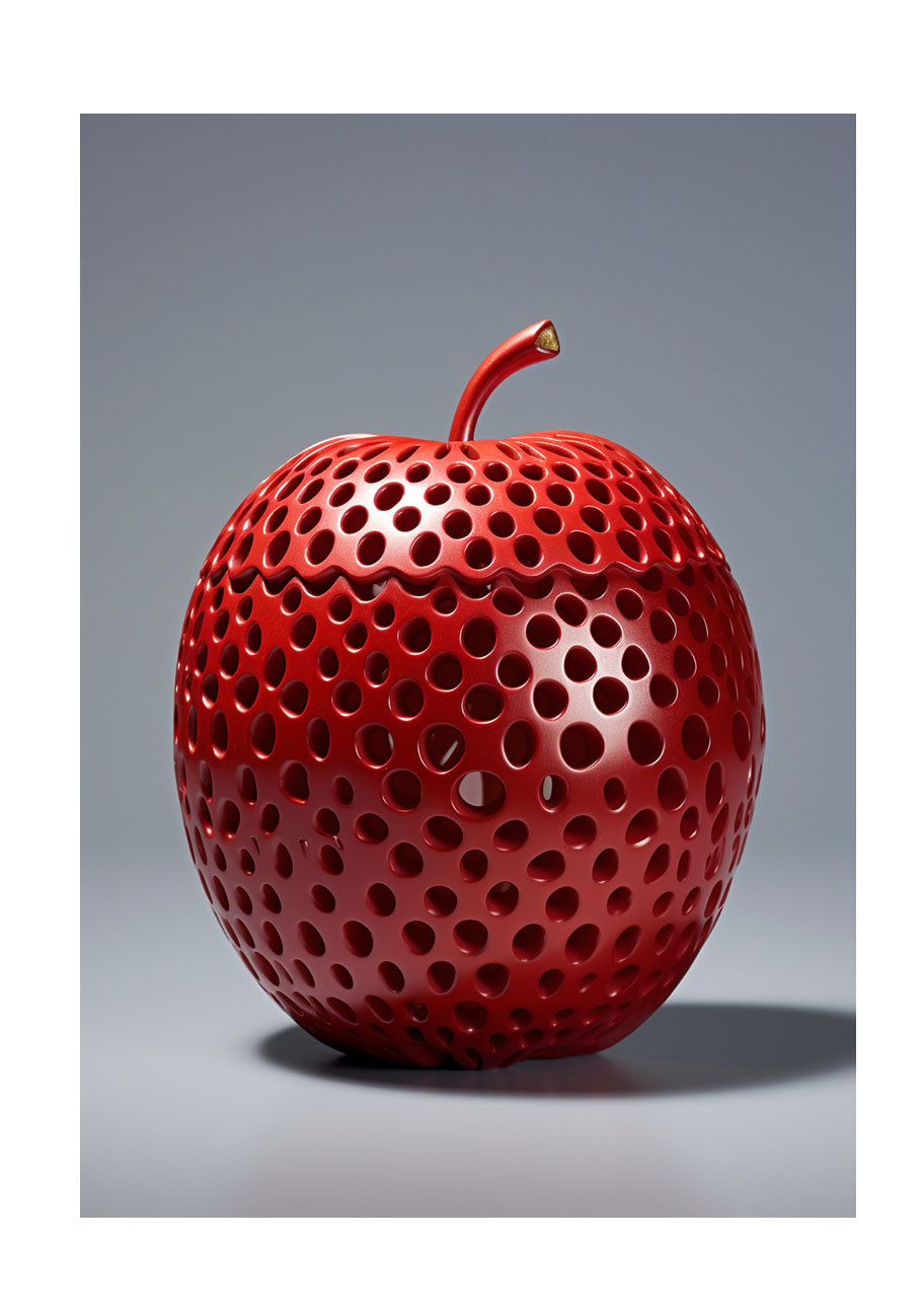 赤りんご アップル フルーツ イラスト アート 光沢 ポスター A3 ③ 総合福袋 - 小物入れ