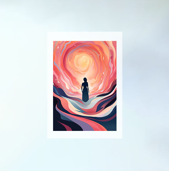 オーロラのアートポスター原画のみ設置イメージ