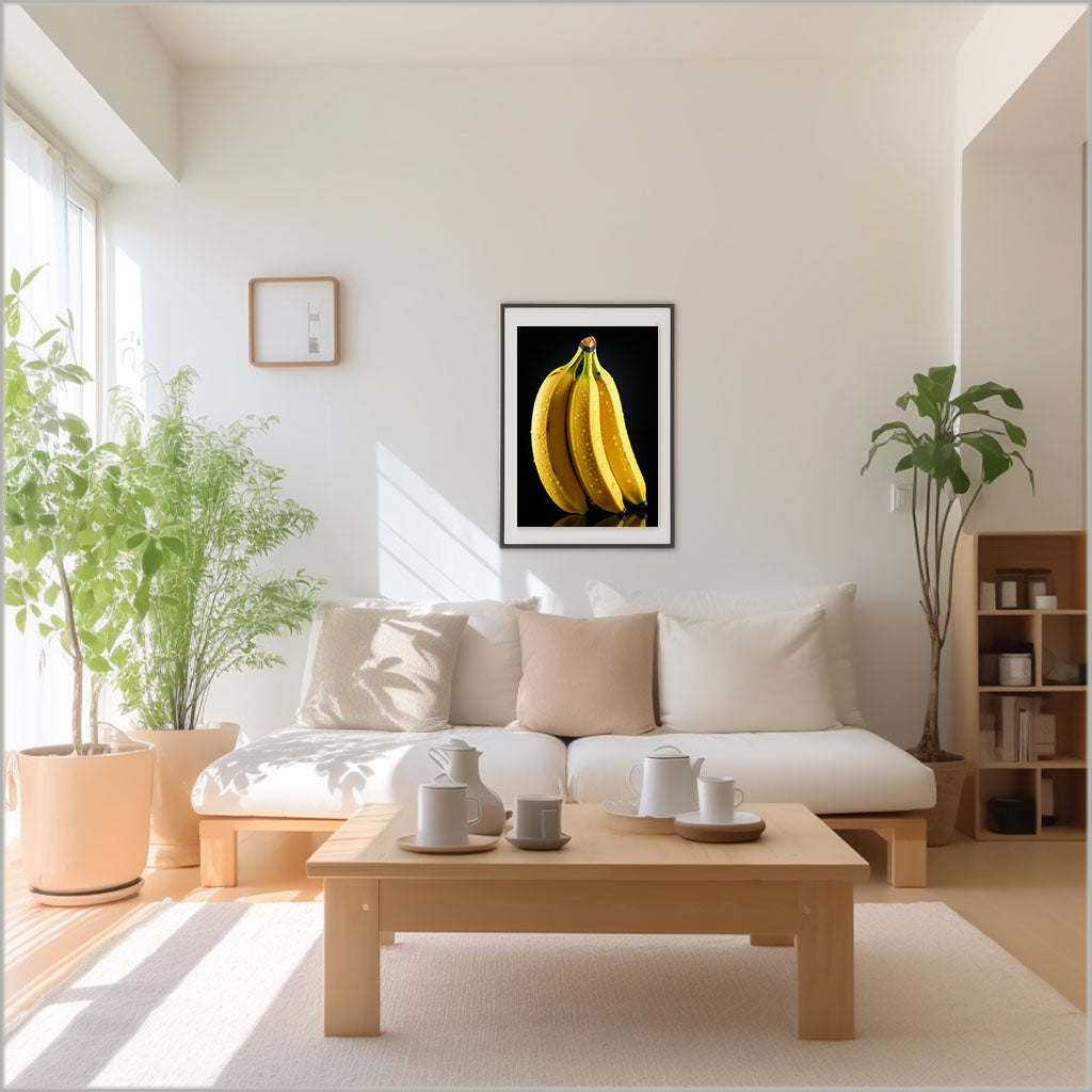 バドミントンのアートポスター:badminton_7dcd / スポーツ・フィットネス__のポスター画像リビングに設置したイメージ