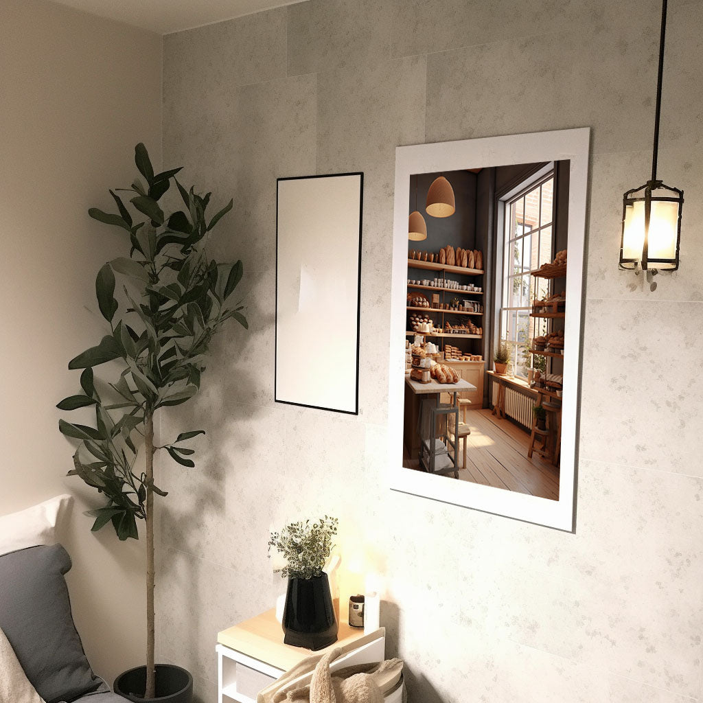 パン屋のアートポスター廊下配置イメージ