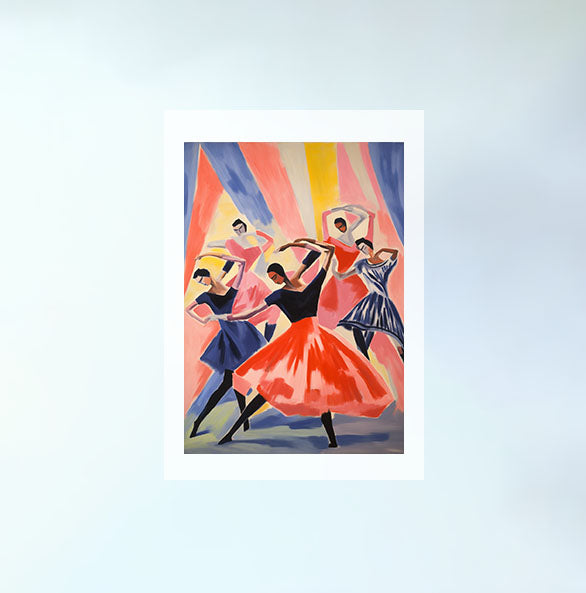 バレエのアートポスター原画のみ設置イメージ