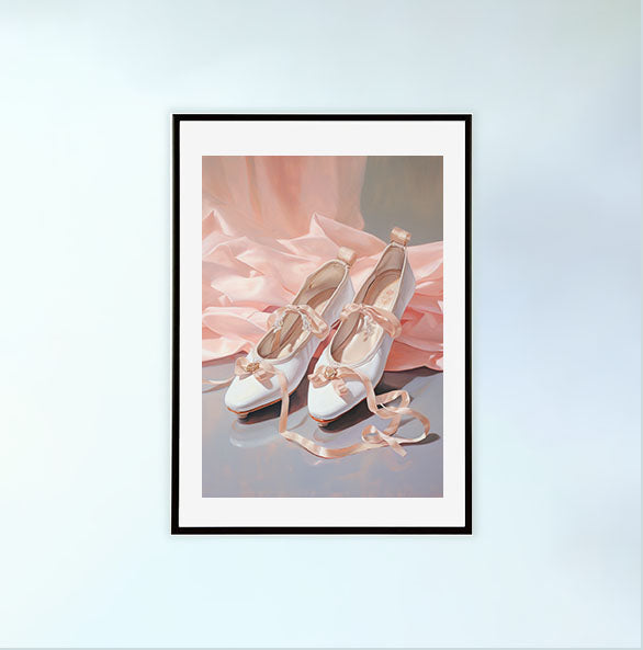 バレエのアートポスター黒フレームあり