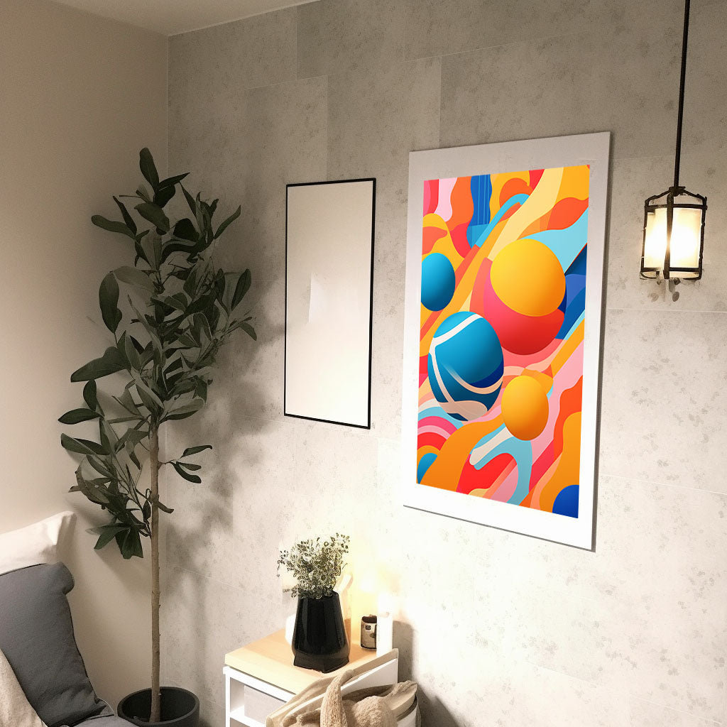 バレエのアートポスター:ballet_edb4 / 抽象画_ポップ_音楽・ダンス__のポスター画像廊下に設置したイメージ