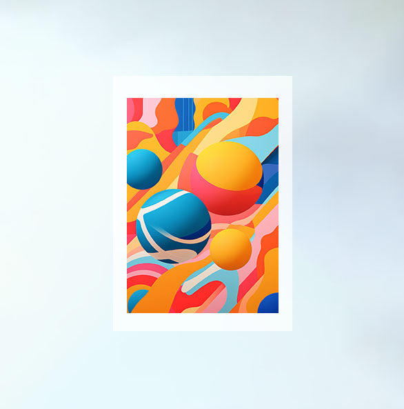 バレエのアートポスター:ballet_edb4 / 抽象画_ポップ_音楽・ダンス__のポスター画像フレーム無しの設置イメージ