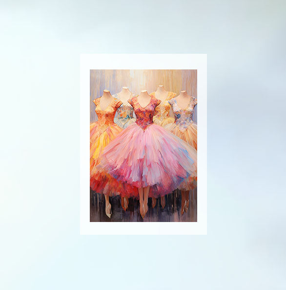 バレエのアートポスター原画のみ設置イメージ