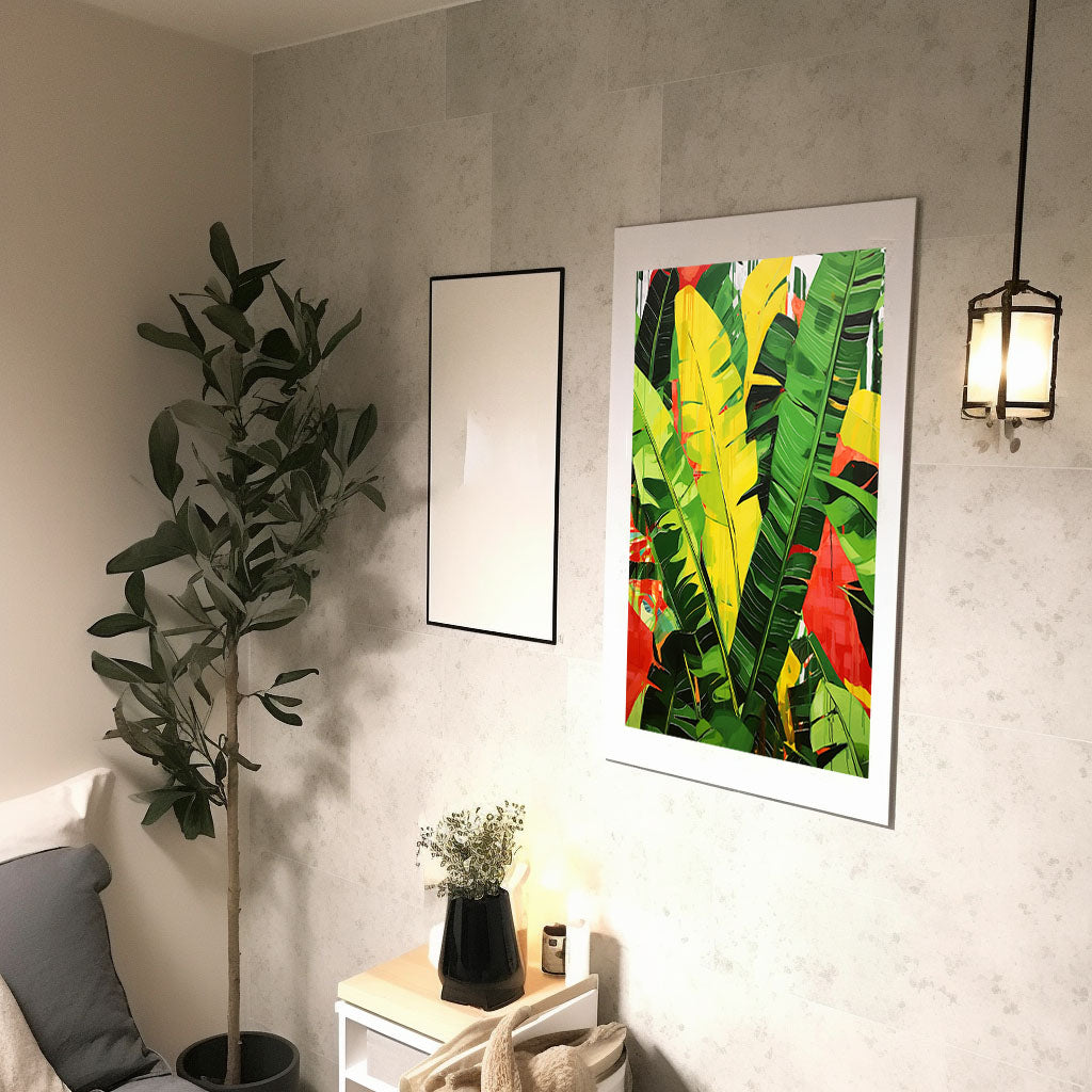 バナナのアートポスター:banana_fa51 / キッチン_フルーツと野菜_のポスター画像廊下に設置したイメージ