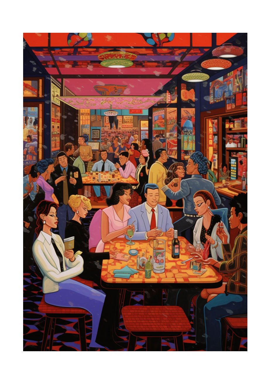 バーのアートポスター原画のみ