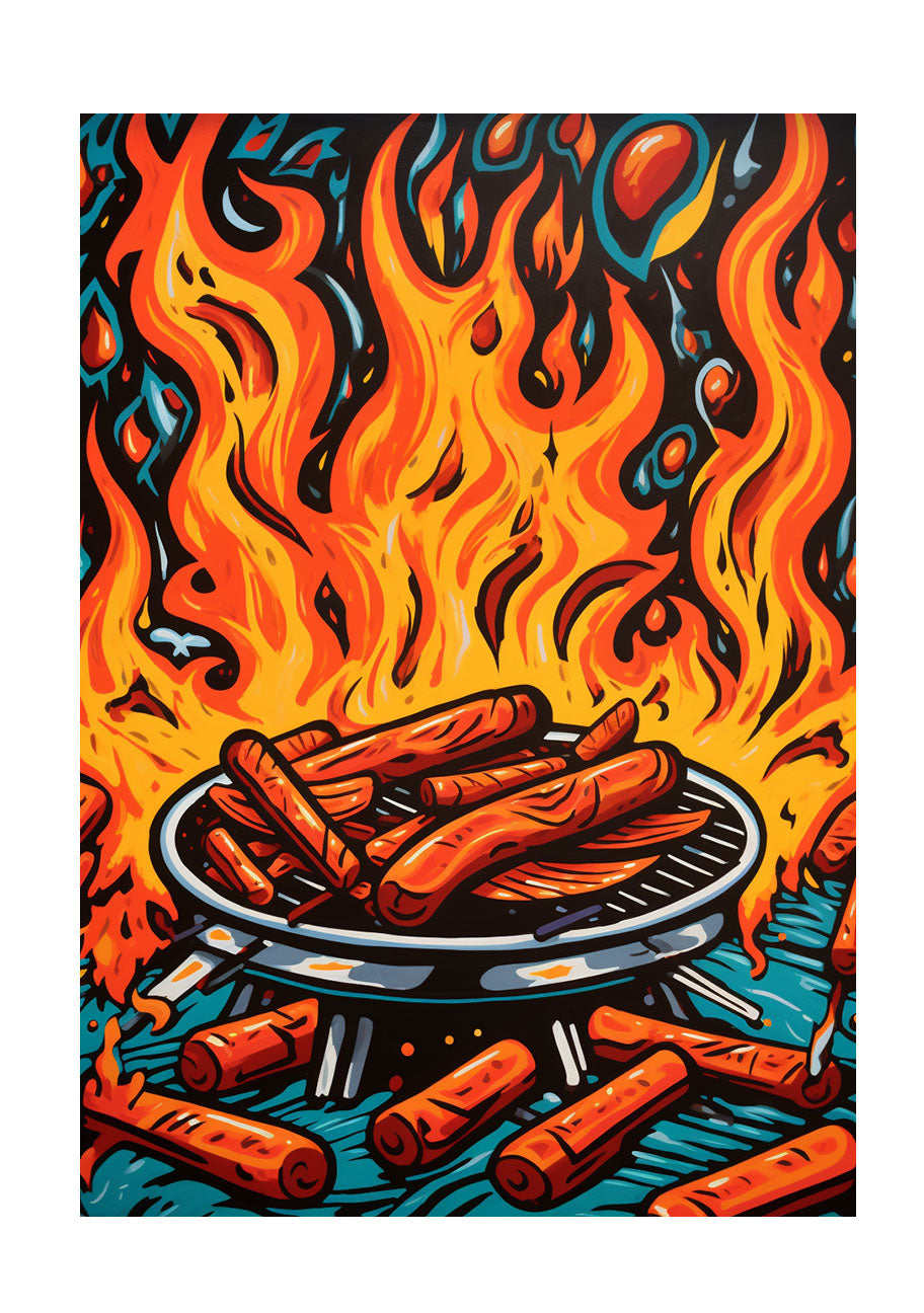 bbqのアートポスター原画のみ