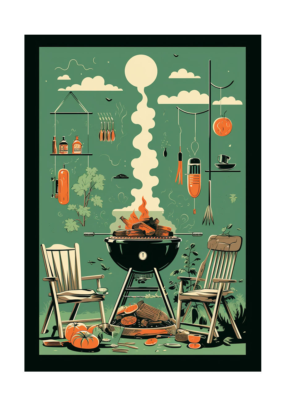 bbqのアートポスター原画のみ
