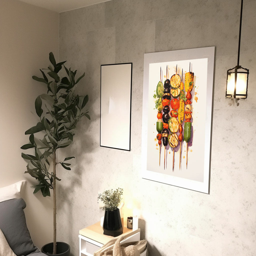 bbqのアートポスター廊下配置イメージ