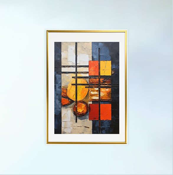 bbqのアートポスター金フレームあり