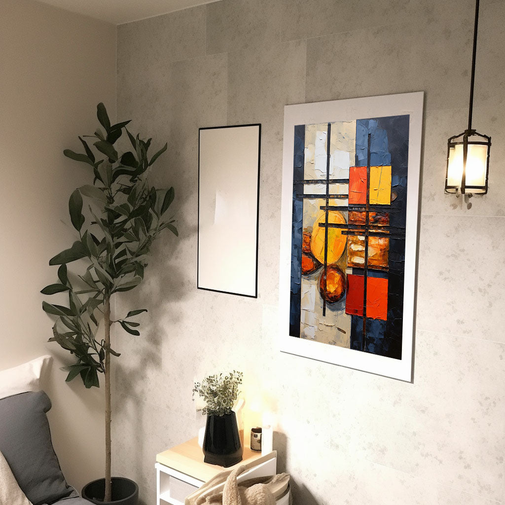 bbqのアートポスター廊下配置イメージ