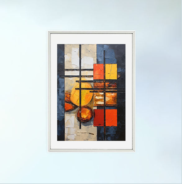 bbqのアートポスター銀フレームあり