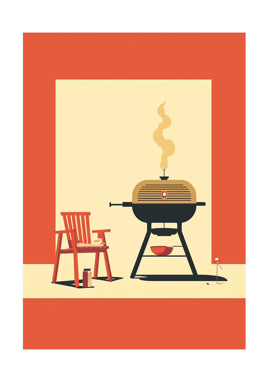 bbqのアートポスター原画のみ