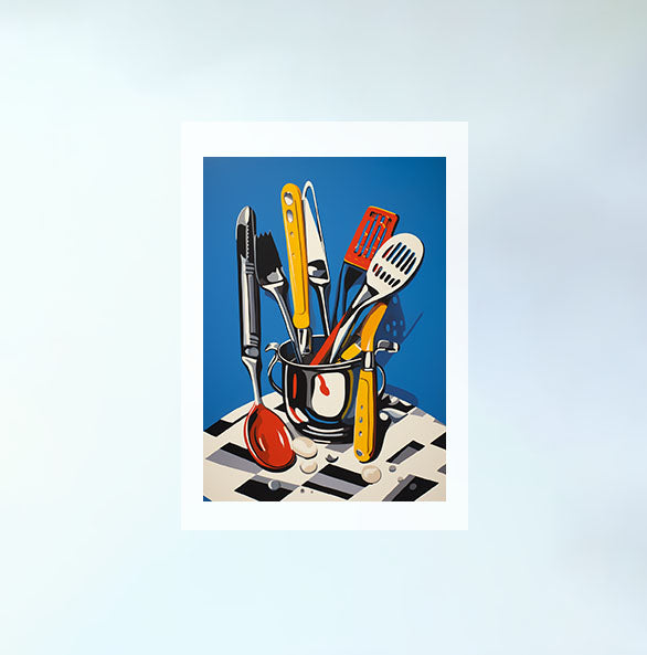 bbqのアートポスター原画のみ設置イメージ