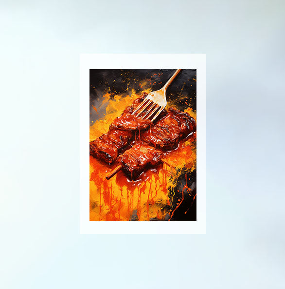 bbqのアートポスター原画のみ設置イメージ