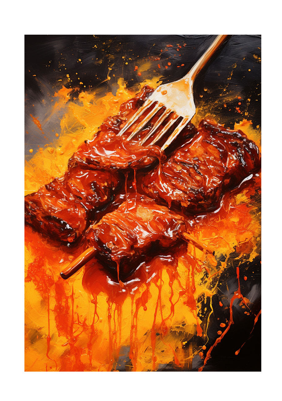 bbqのアートポスター原画のみ