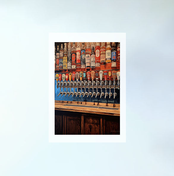 熊のアートポスター原画のみ設置イメージ