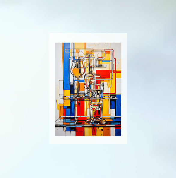 ビールのアートポスター原画のみ設置イメージ