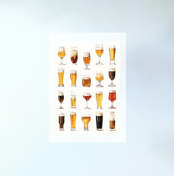 ビールのアートポスター原画のみ設置イメージ
