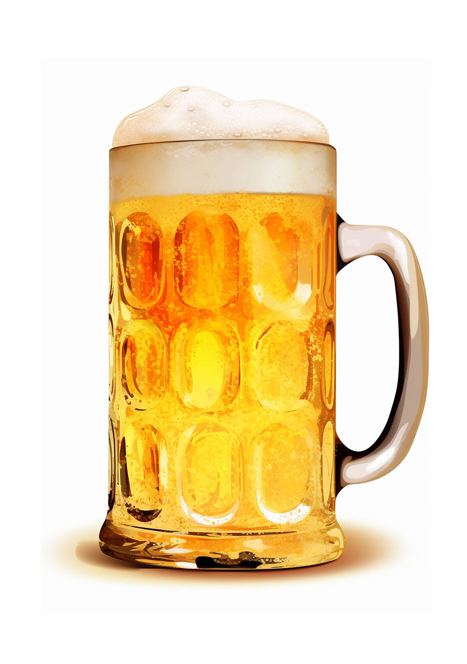 ビールのアートポスター原画のみ
