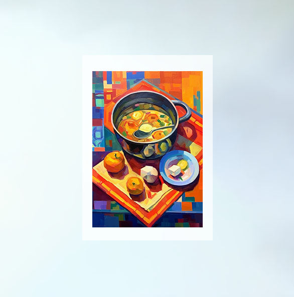 お弁当のアートポスター原画のみ設置イメージ