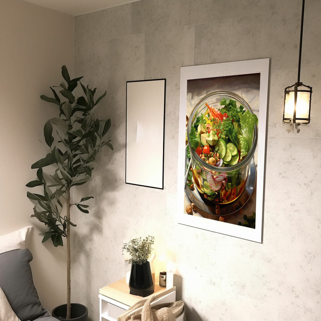 お弁当のアートポスター廊下配置イメージ