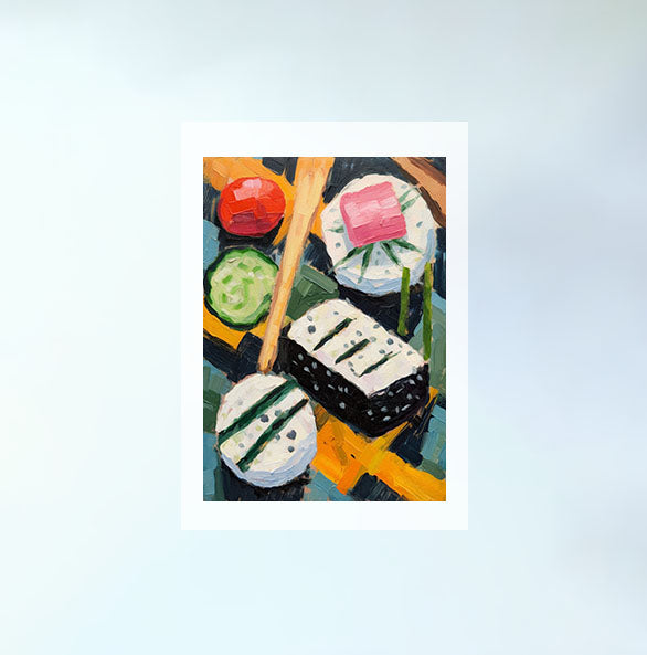お弁当のアートポスター原画のみ設置イメージ