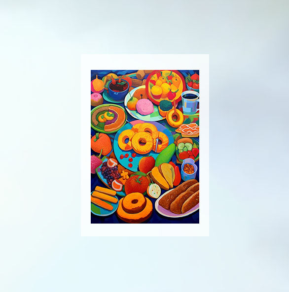 お弁当のアートポスター原画のみ設置イメージ