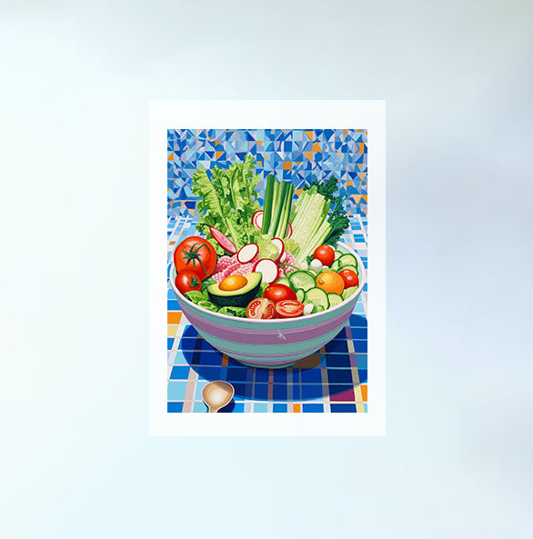 お弁当のアートポスター原画のみ設置イメージ