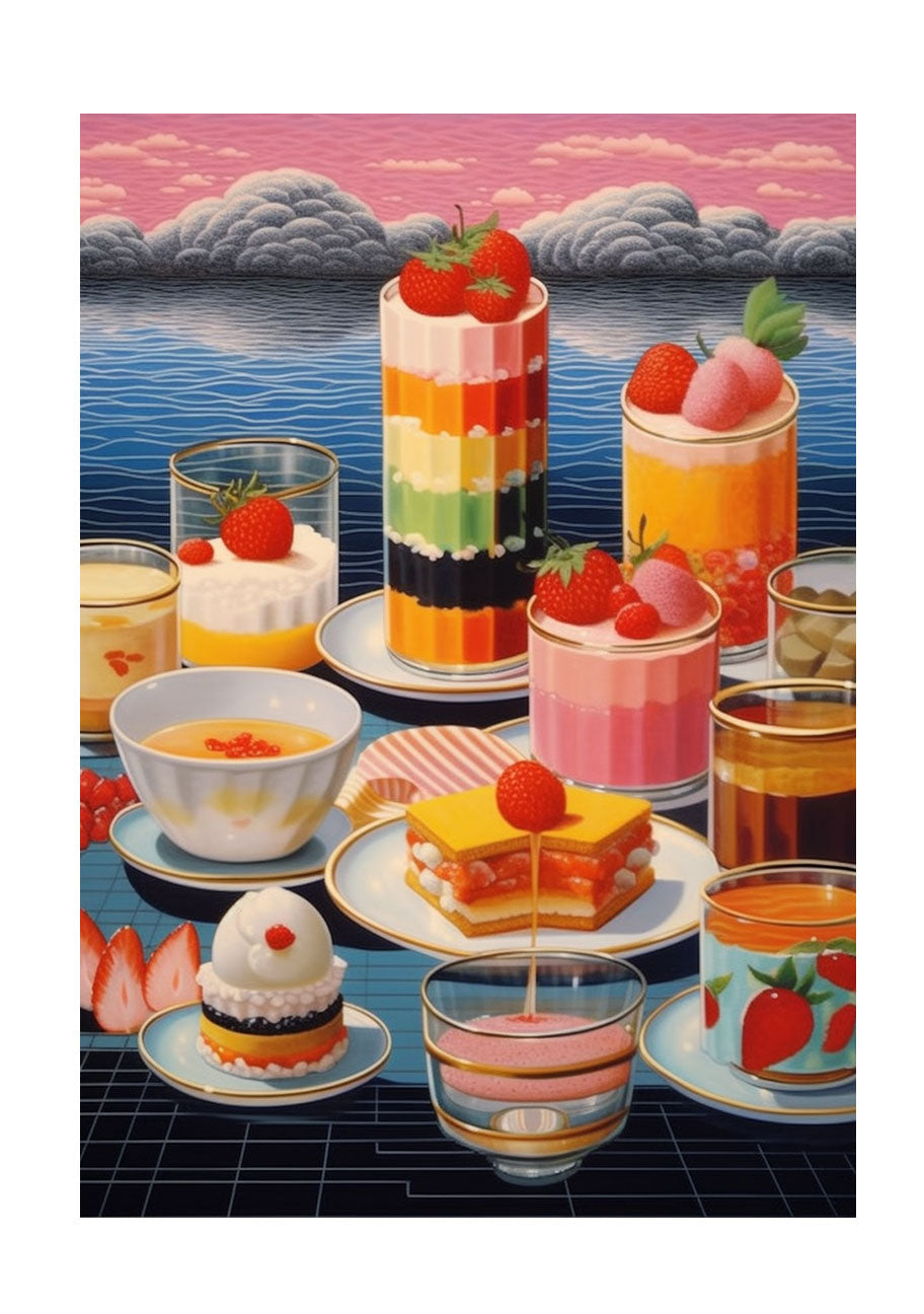 お弁当のアートポスター原画のみ