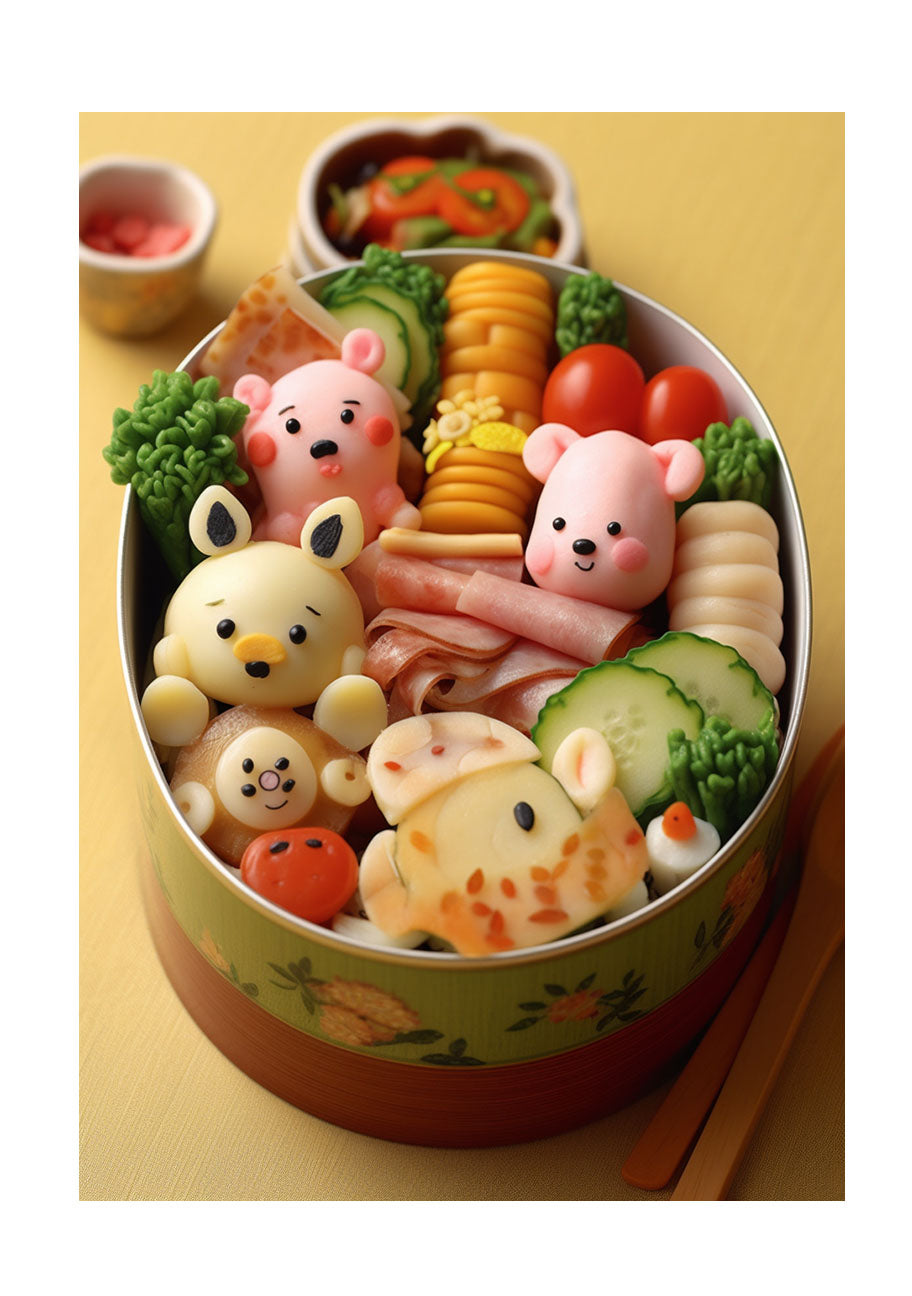 お弁当のアートポスター原画のみ