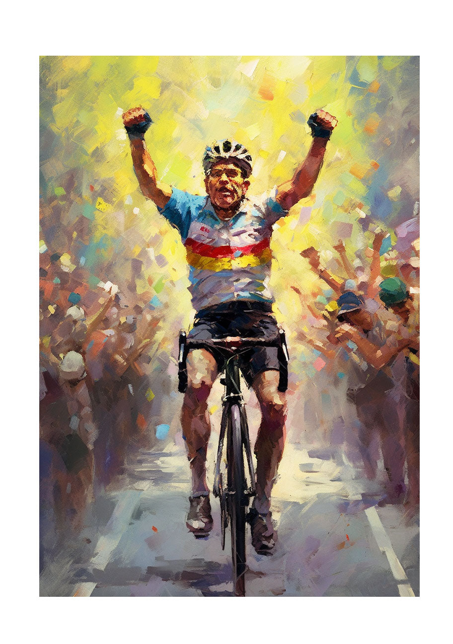 自転車のアートポスター原画のみ