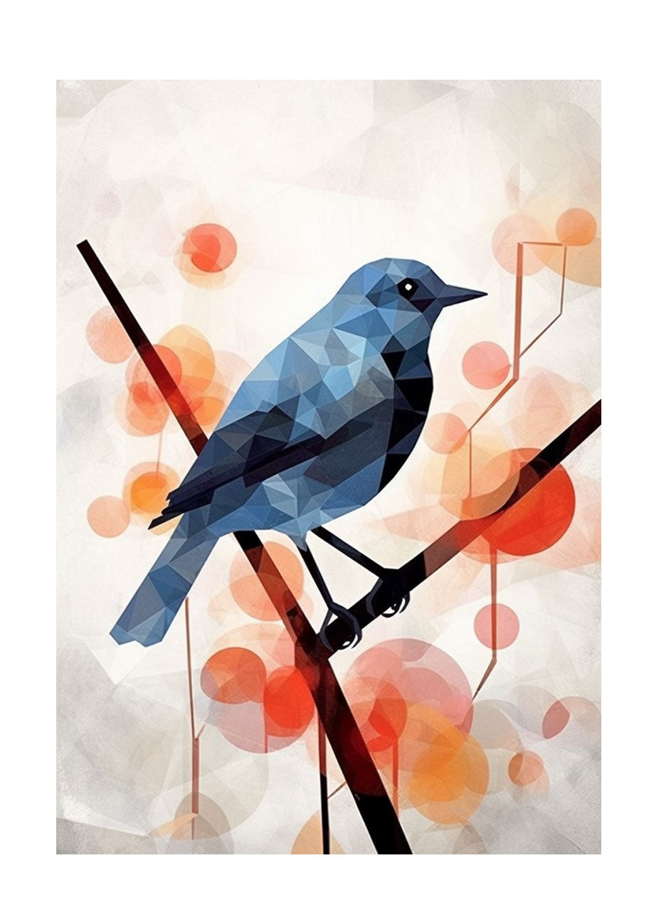 鳥のアートポスター原画のみ