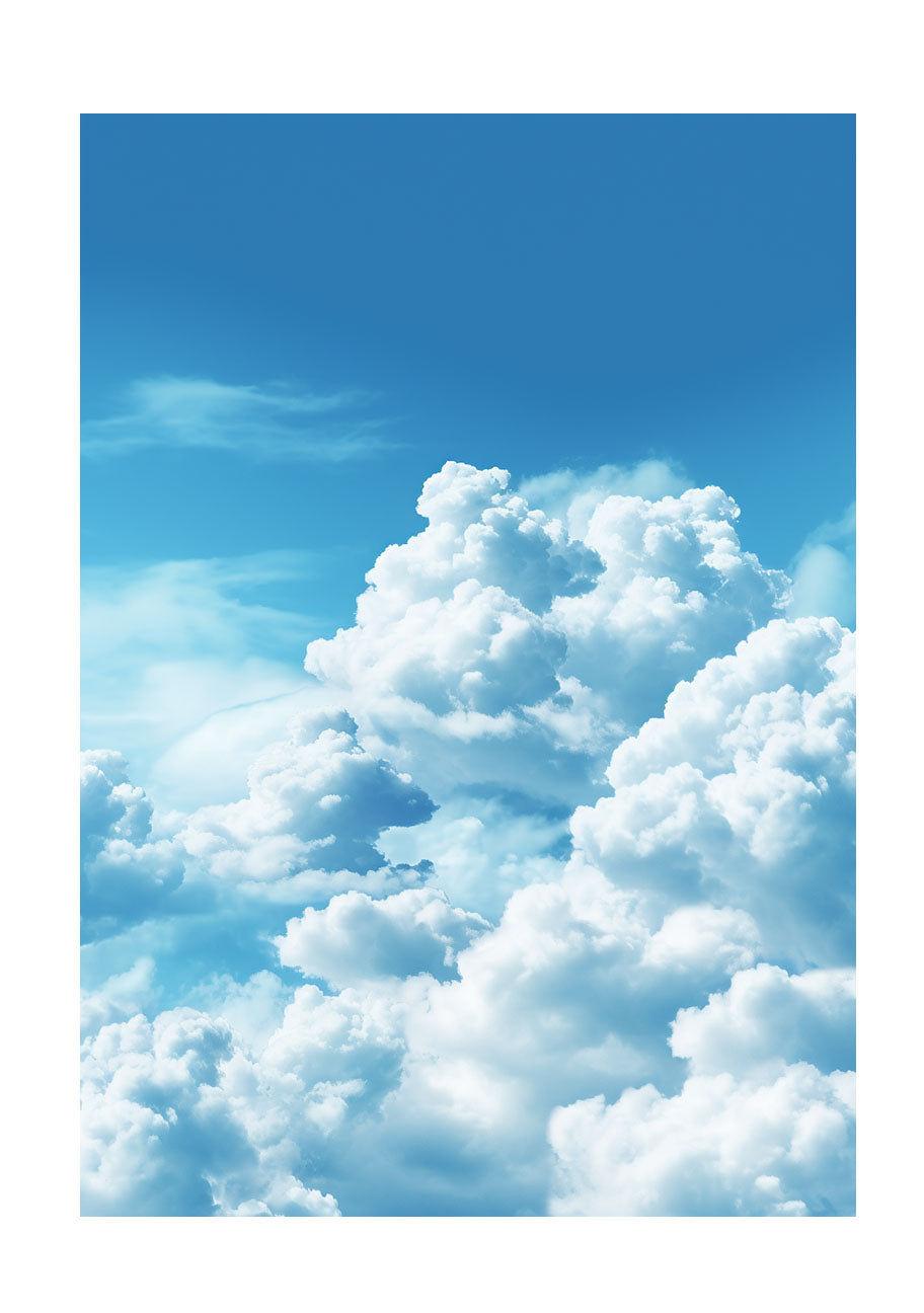 青い空のアートポスター原画のみ