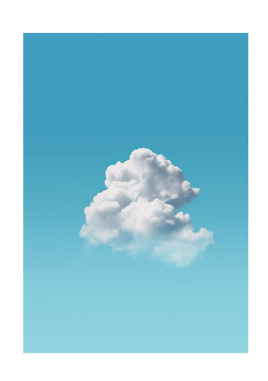 青い空のアートポスター原画のみ