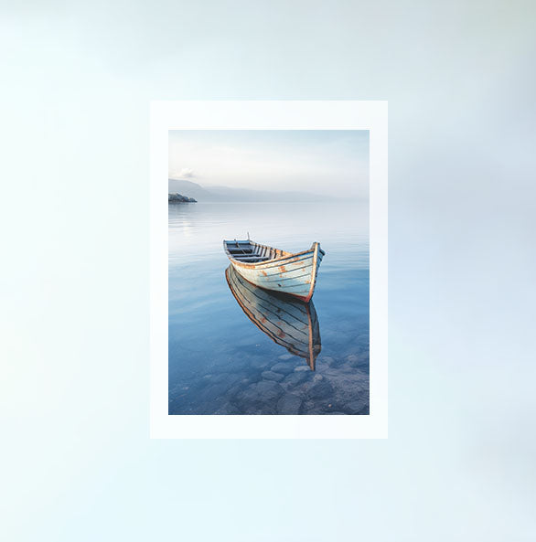 ボートのアートポスター原画のみ設置イメージ