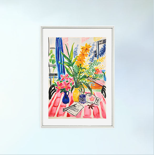 ボタニカルのアートポスター:botanical_1012 / 植物__のポスター画像銀色のフレームイメージ