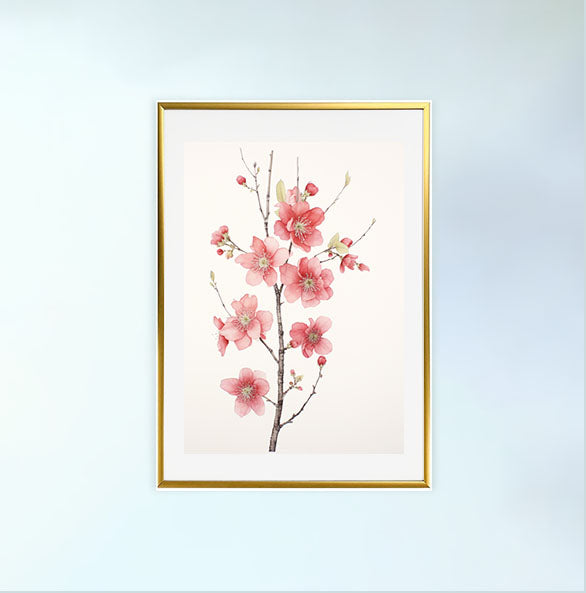 ボタニカルのアートポスター:botanical_9f58 / 植物__のポスター画像金色のフレームイメージ