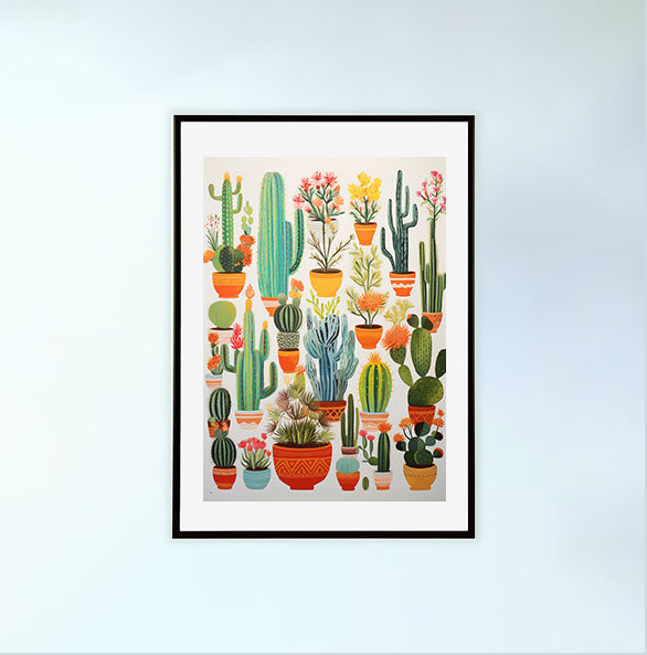 ボタニカルのアートポスター:botanical_a35f / 植物__のポスター画像黒色のフレームイメージ