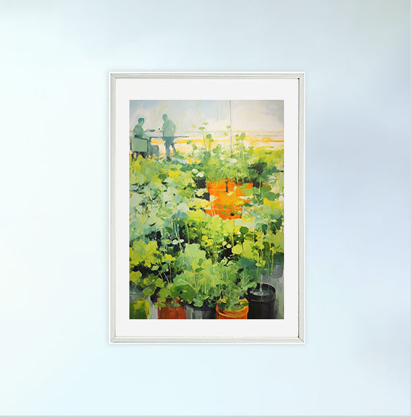 ボタニカルのアートポスター:botanical_dfaa / 植物__のポスター画像白いフレーム