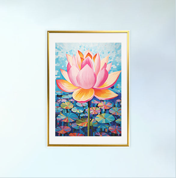 ボタニカルのアートポスター:botanical_e5e9 / 植物__のポスター画像金色のフレームイメージ